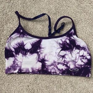 tie dye sports bra